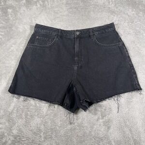 Ksubi‎ Shorts Mens 34 Denim Raw Hem Distressed Patch Heroism Urban Streetwear